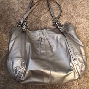 Silver Coach Purse